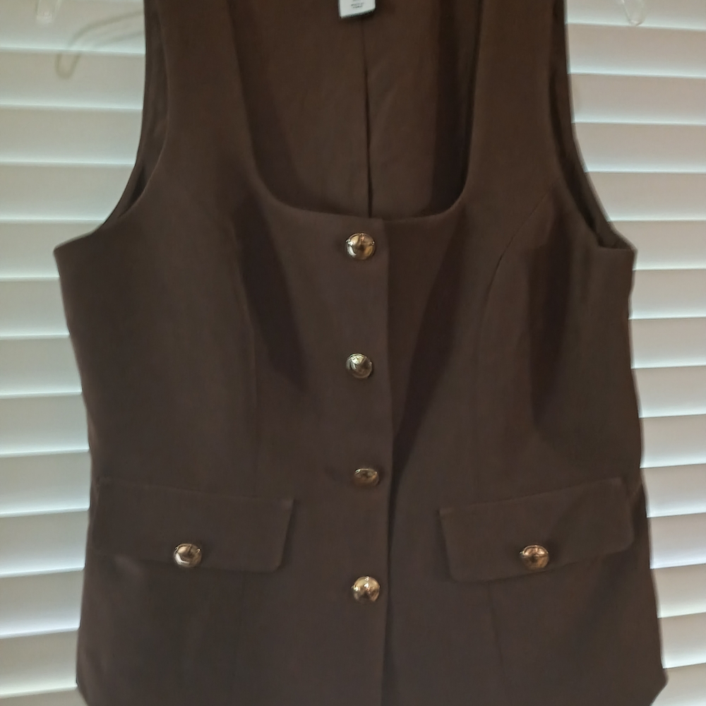 Sincerely Jules Chocolate Brown Vest